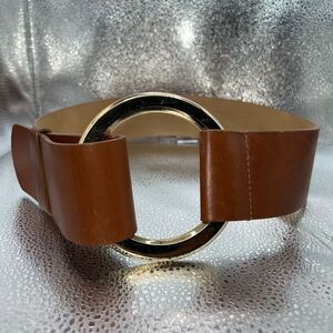 WCM New York Italian Calfskin Leather Women’s Small Brown Gold Tone Hardware